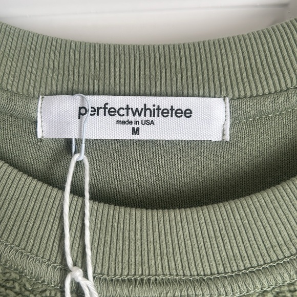 Ziggy sweatshirt. Inside out, cotton fleece bracelet sleeve shrunken crew. NWT. - Picture 3 of 7